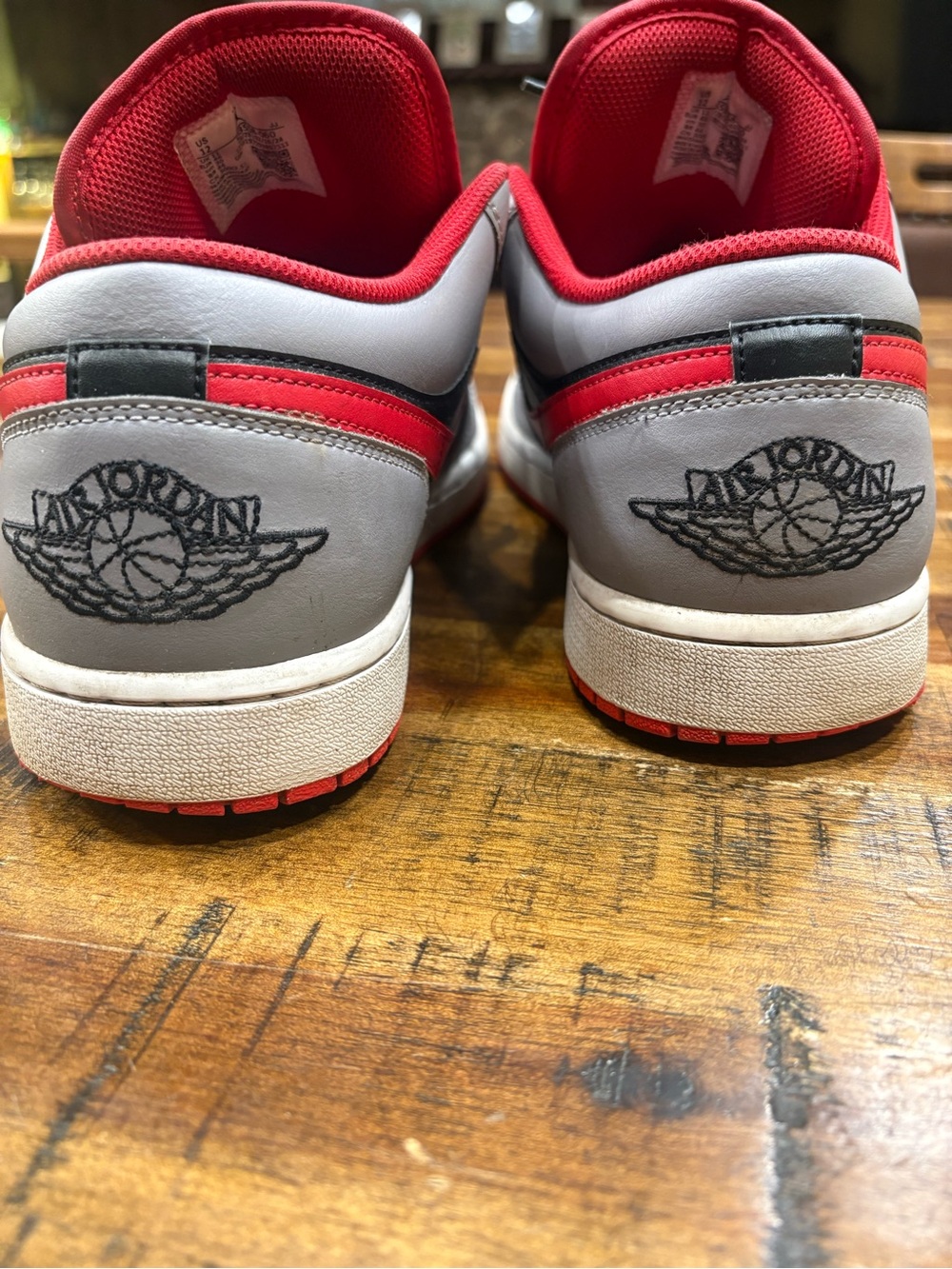 Nike Air Jordan 1 Low - Cement Fire Red - Picture 4 of 6